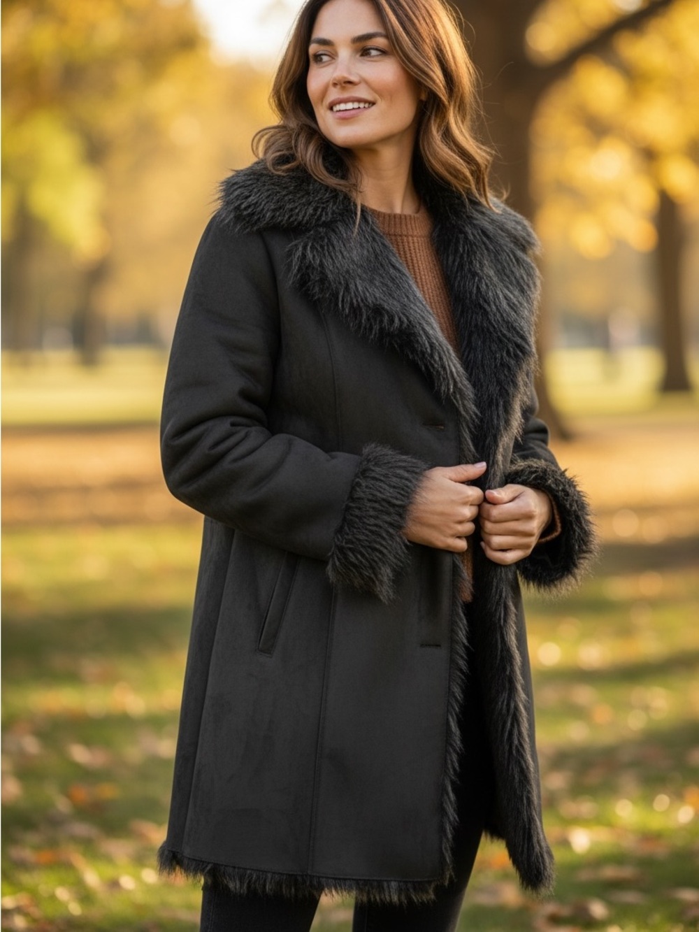 Style & Co. black faux suede jacket XL